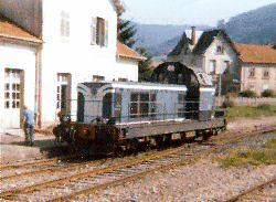 La dernière locomotive BB66432, diesel, à avoir circulé sur la ligne de Fraize.