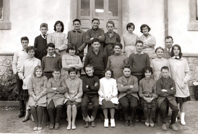 Classe Collège 5ème 2 b 1960-61