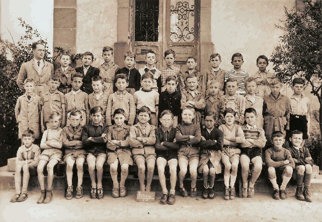 Classe Primaire garçons CM1-2 1955-56