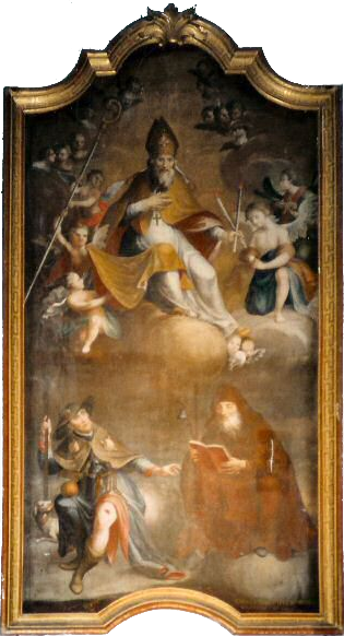 Le tableau de Saint-Blaise, Saint-Antoine et Saint-Roch.