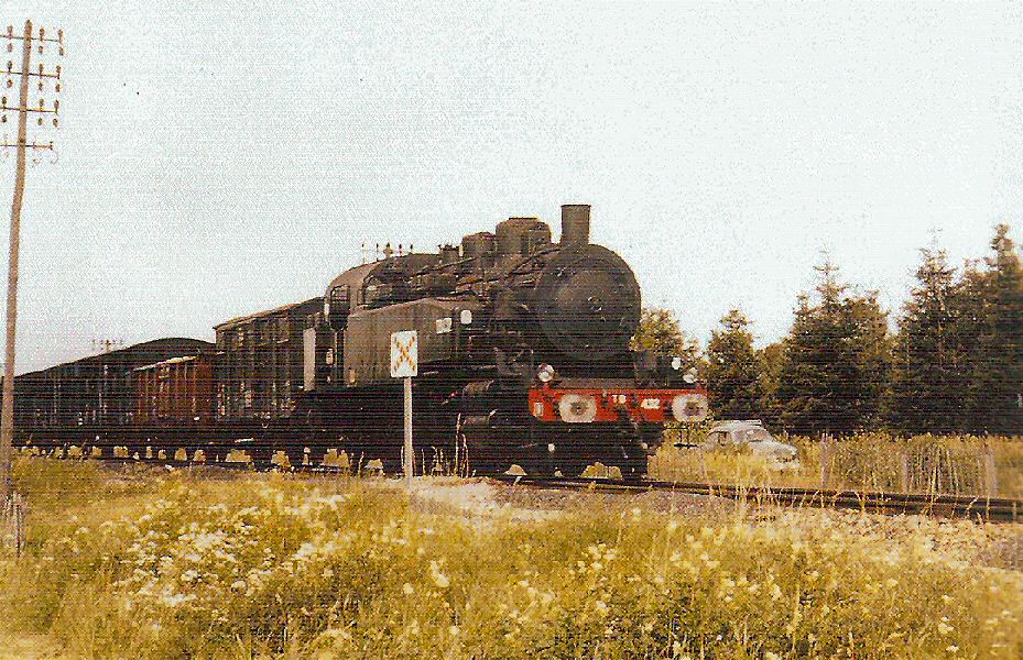 La dernière locomotive à vapeur à avoir circulé jusqu'en 1965 sur la ligne de Fraize, une 141 TB.