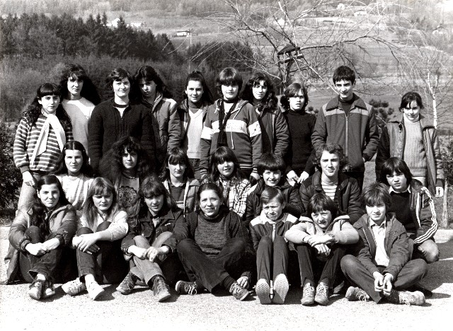 Classe Collège 4ème AB 1982-83