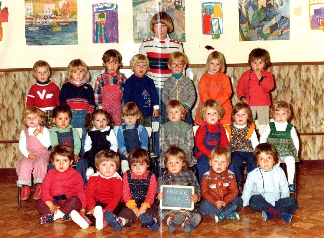 Classe Maternelle 1978-79 petits