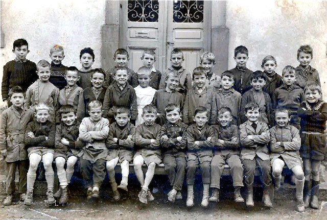 Classe Primaire garçons CE2 1957-58