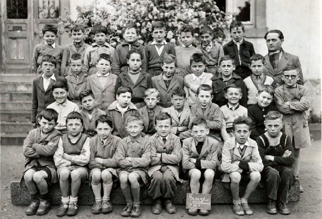 Classe Primaire garçons CM1-2 1954-55